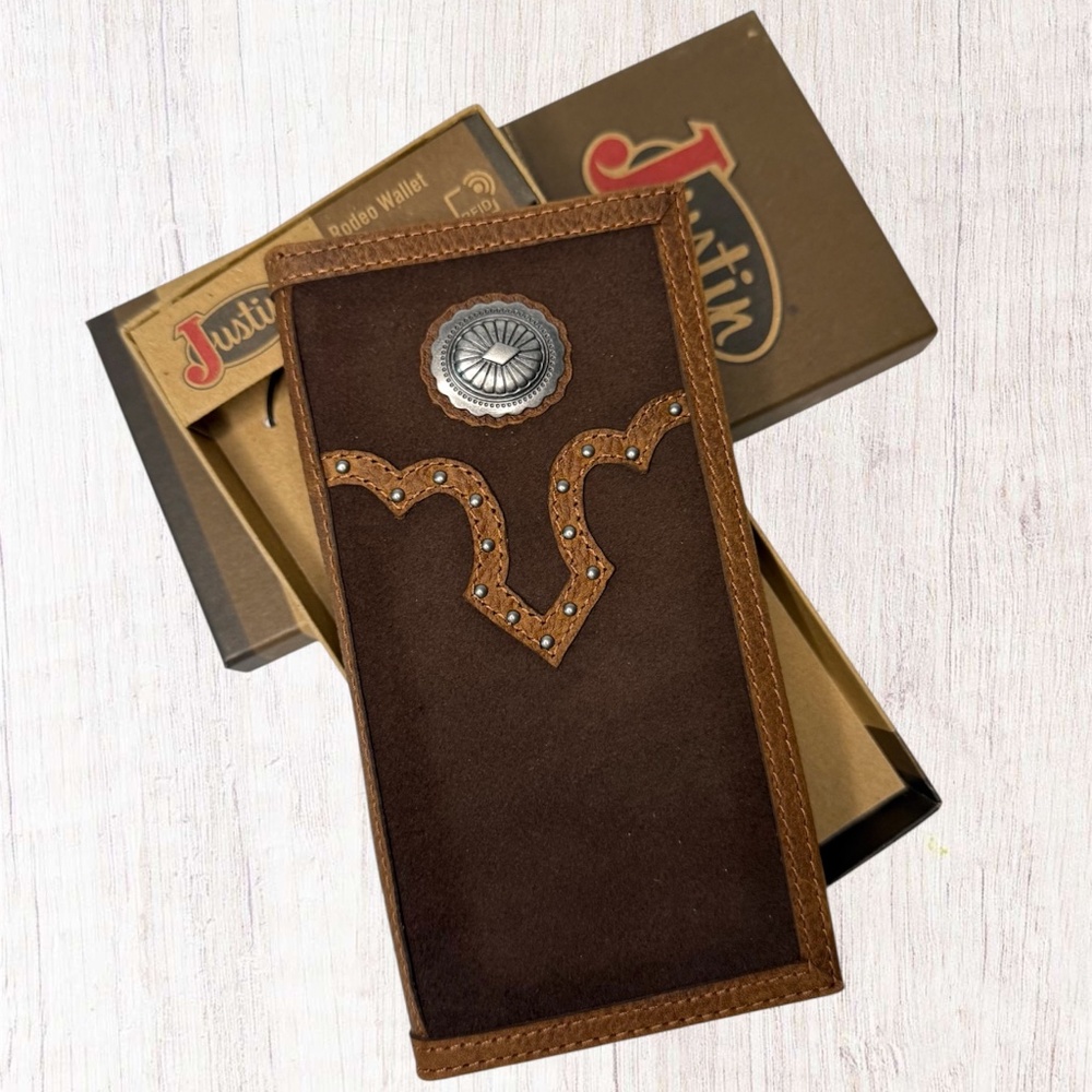 Justin Boots, Rodeo Wallet With Yoke and Concho